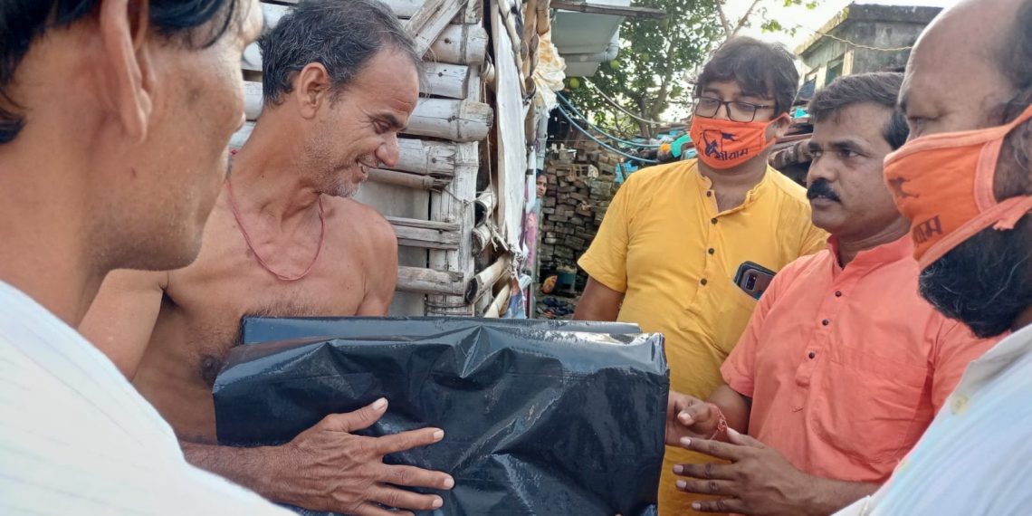 Rebuilding the broken house of an old mother.